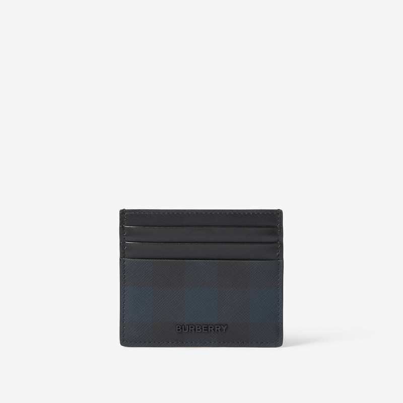 Check and Leather Card Case 1
