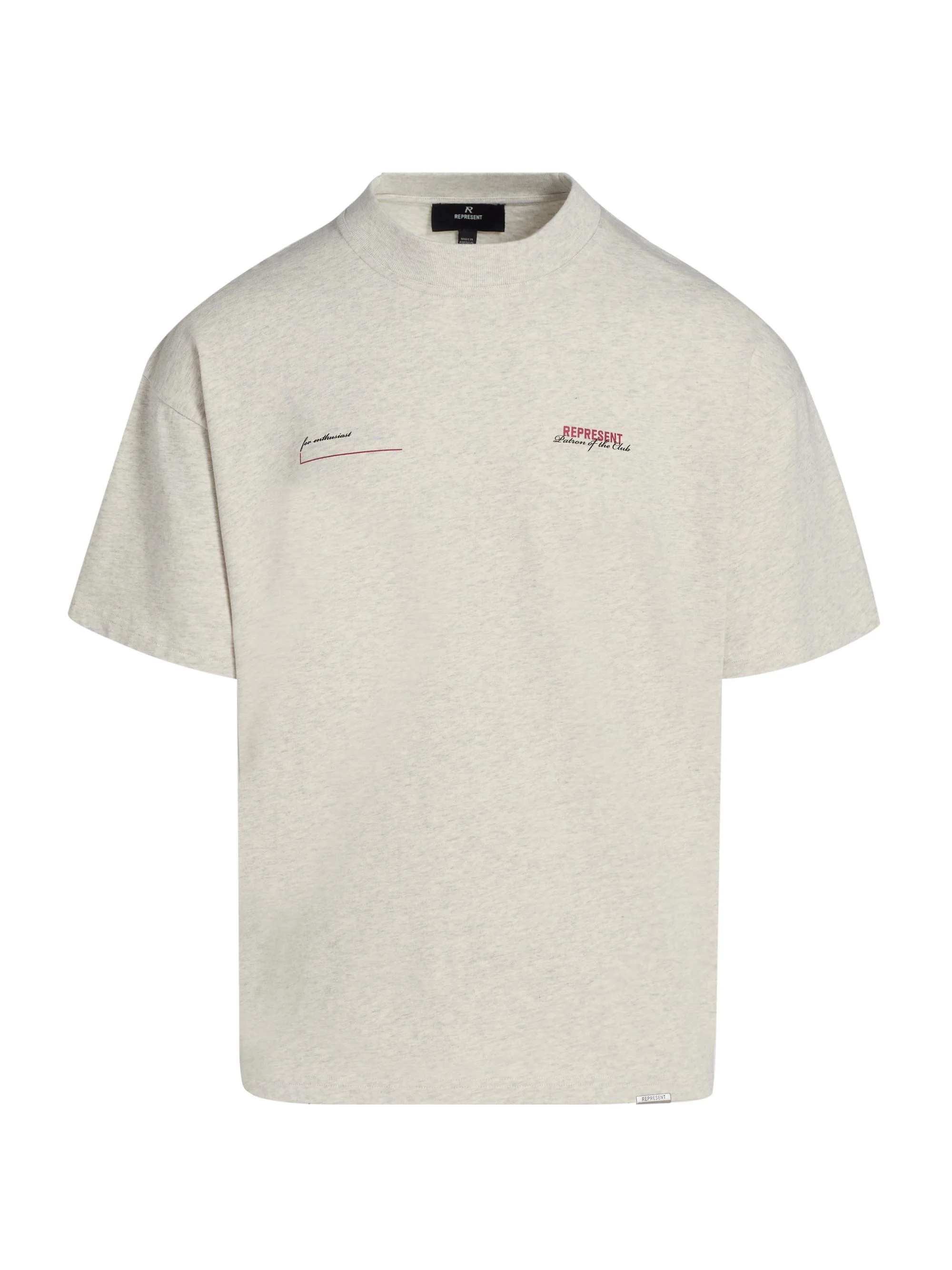 Men's Patron of the Club T-Shirt - Cream Marl - 1