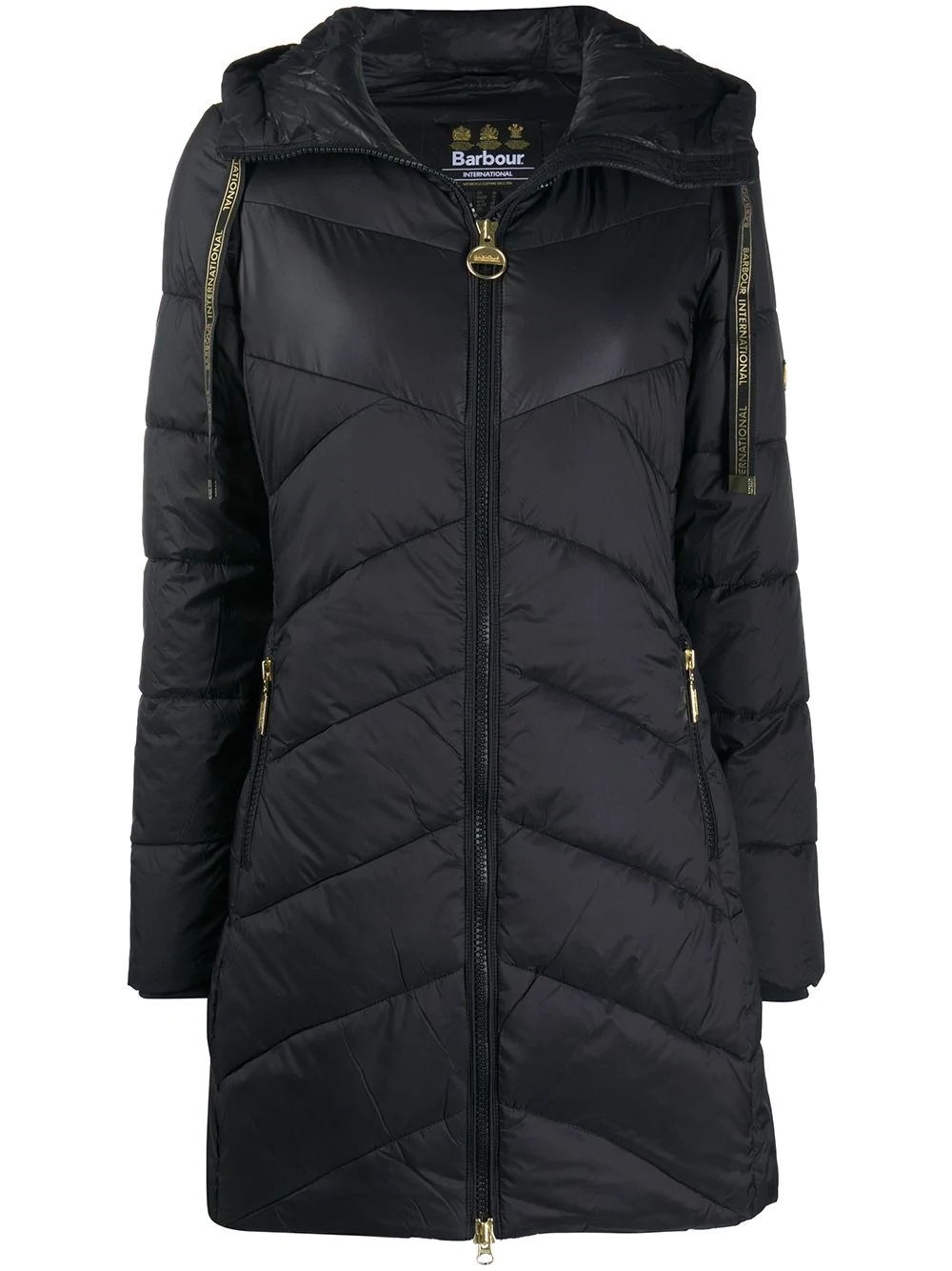 quilted puffer coat - 1