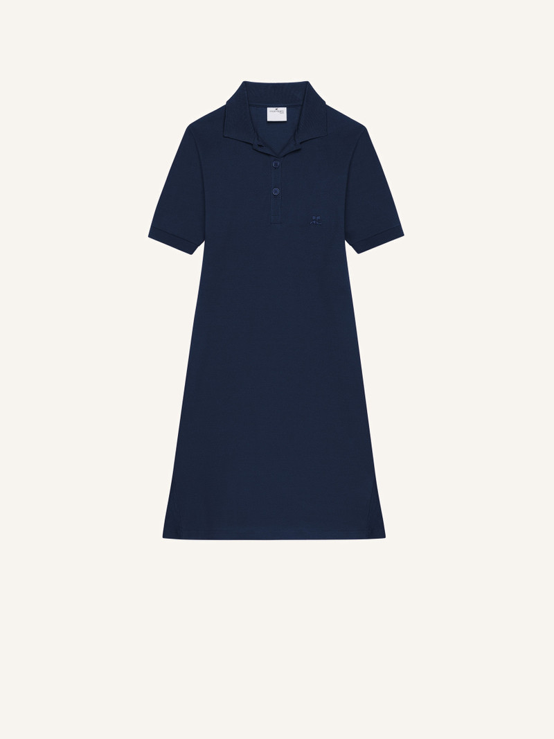 MINI PIQUÉ POLO DRESS - 1