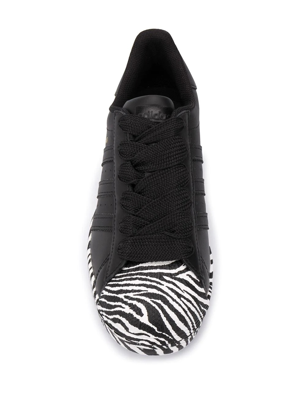 Superstar zebra-print trainers - 4