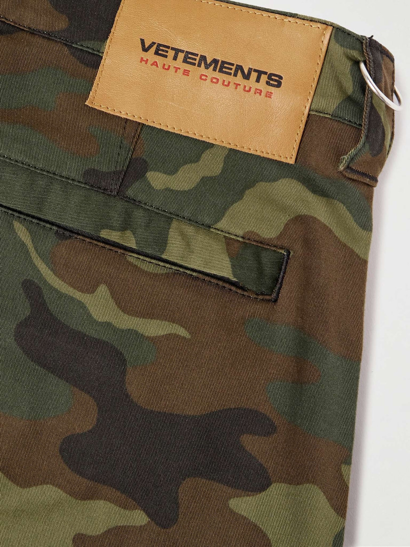 Wide-Leg Convertible Camouflage-Print Cotton-Twill Cargo Trousers 5