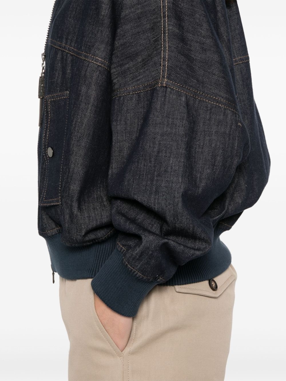 denim bomber jacket - 5