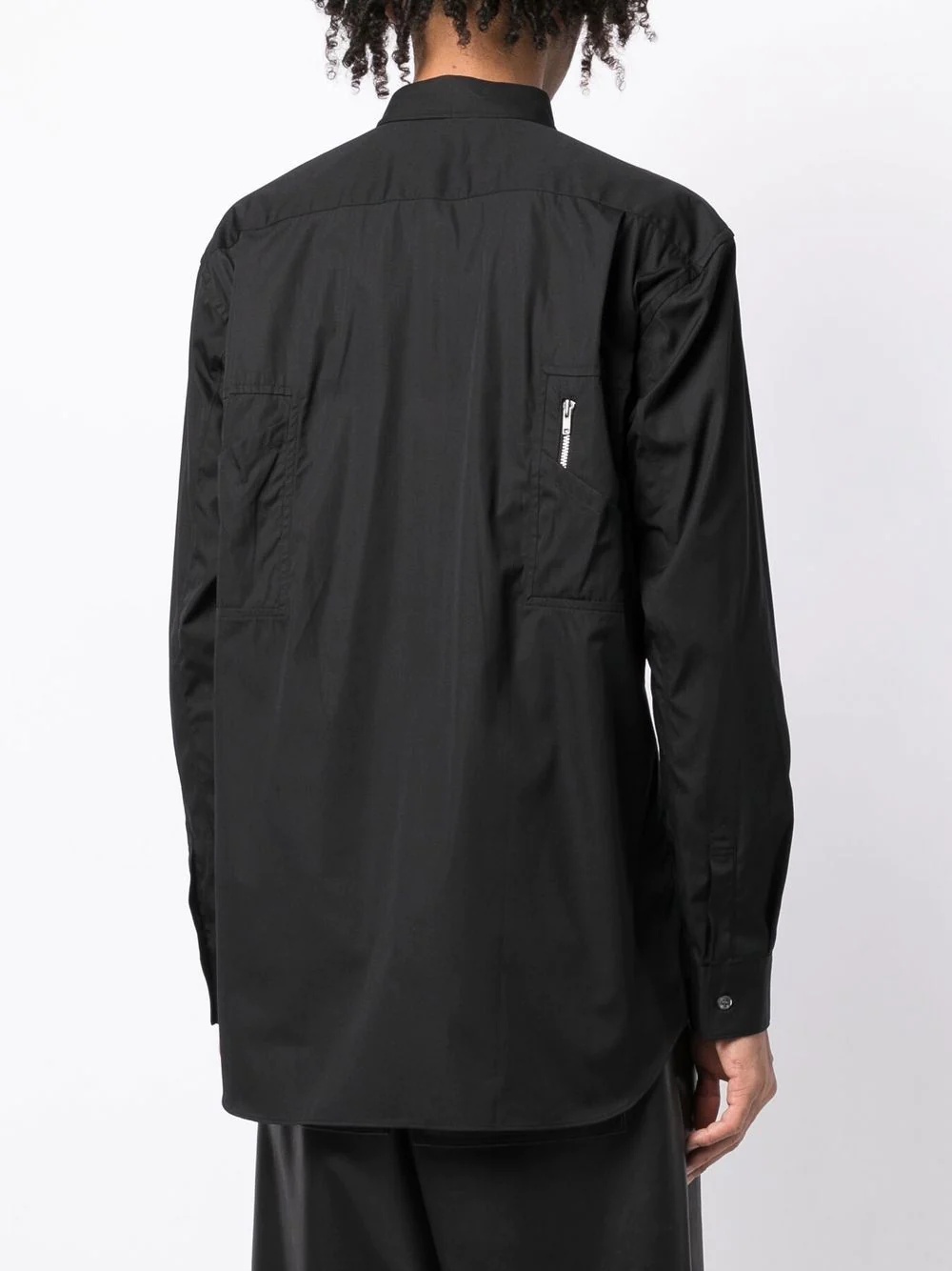 zip-pocket long-sleeve shirt - 4