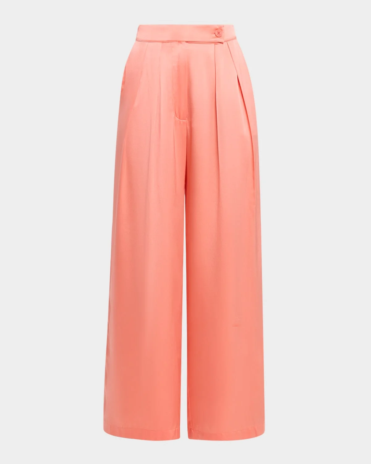 Brooke Pleated Silk Trousers - 1
