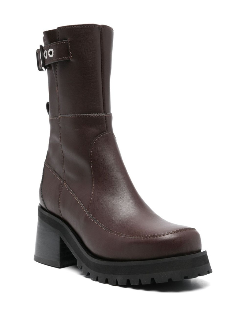 GANNI 70mm zip-up boots outlook