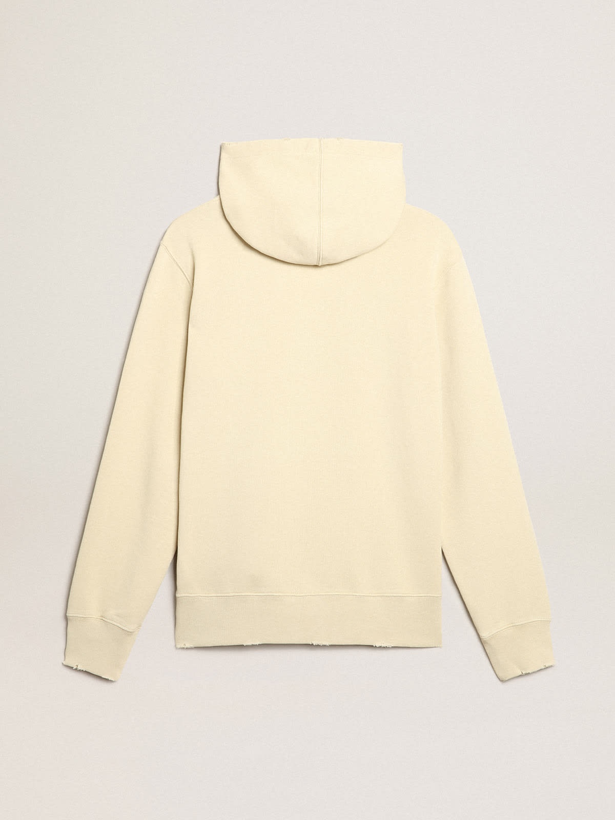 Marzipan-colored sweatshirt with lettering on the front - 7