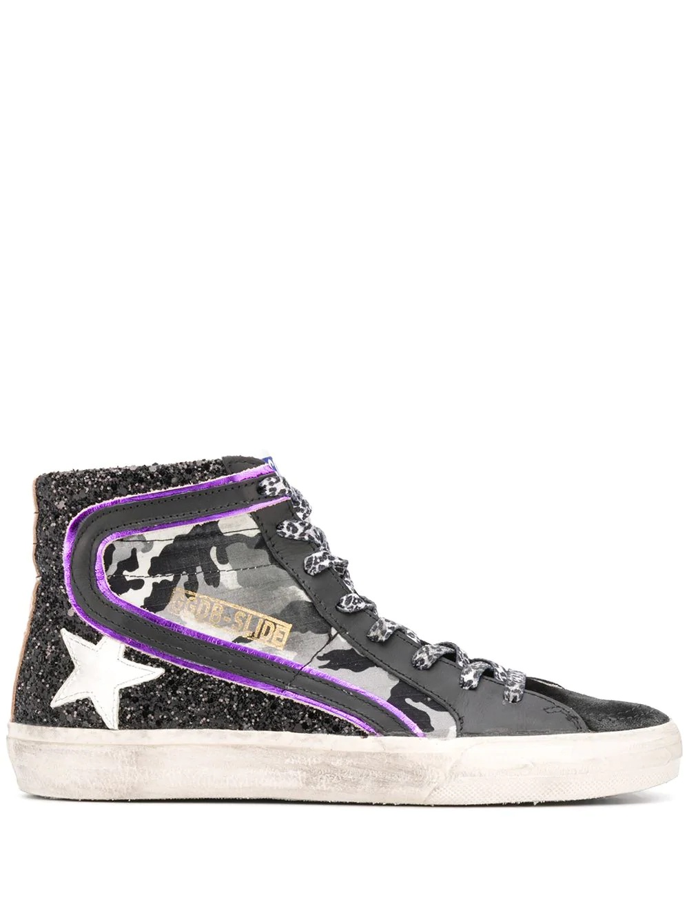 Superstar glittered high-top trainers - 1