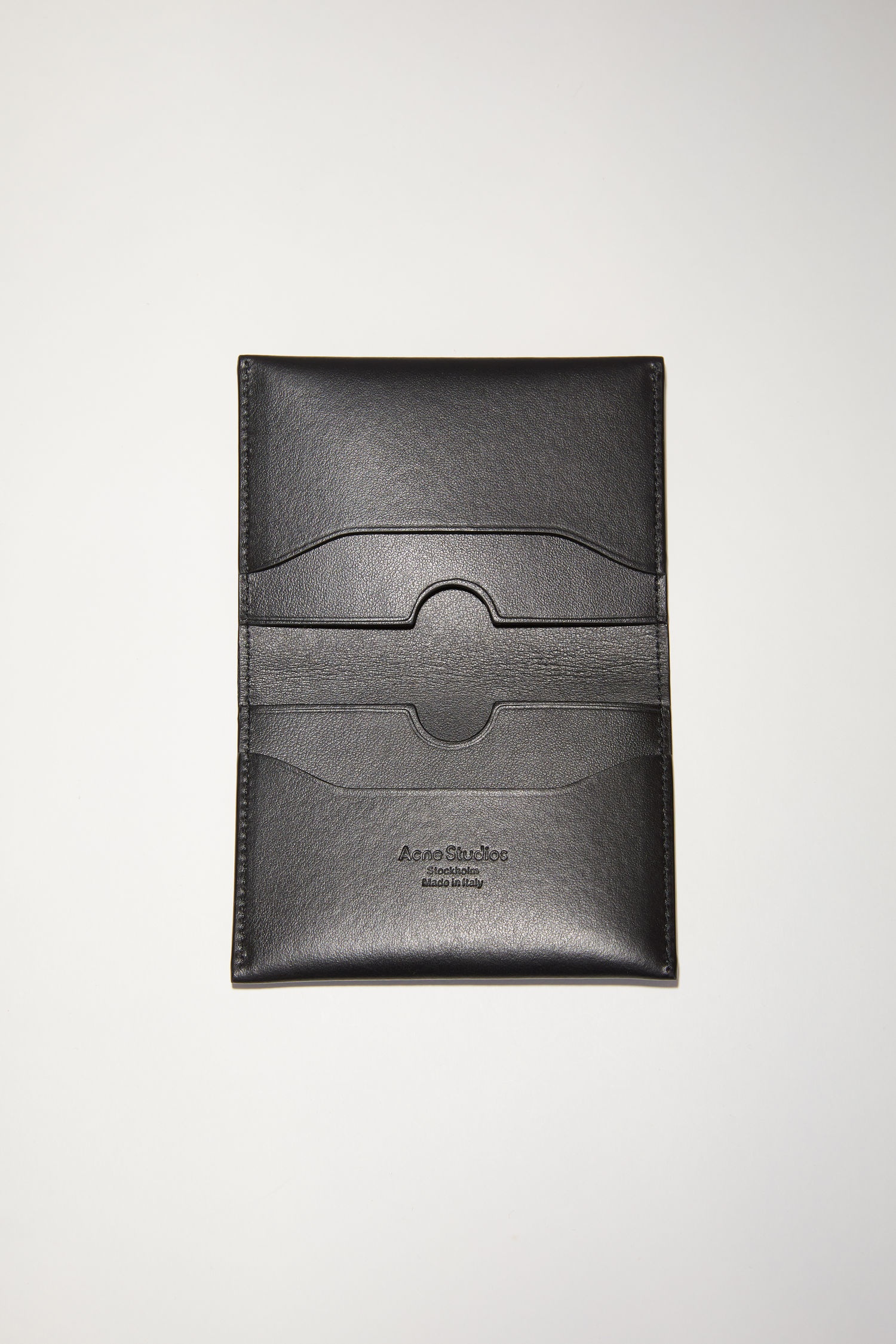 Leather card case - Black - 2