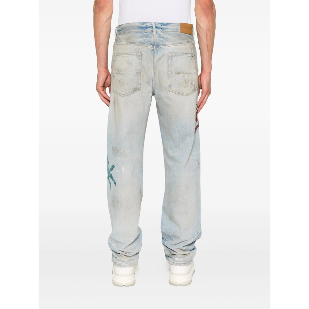 Amiri Blue Denim - Regular & Straight-Leg Jeans Men - 3