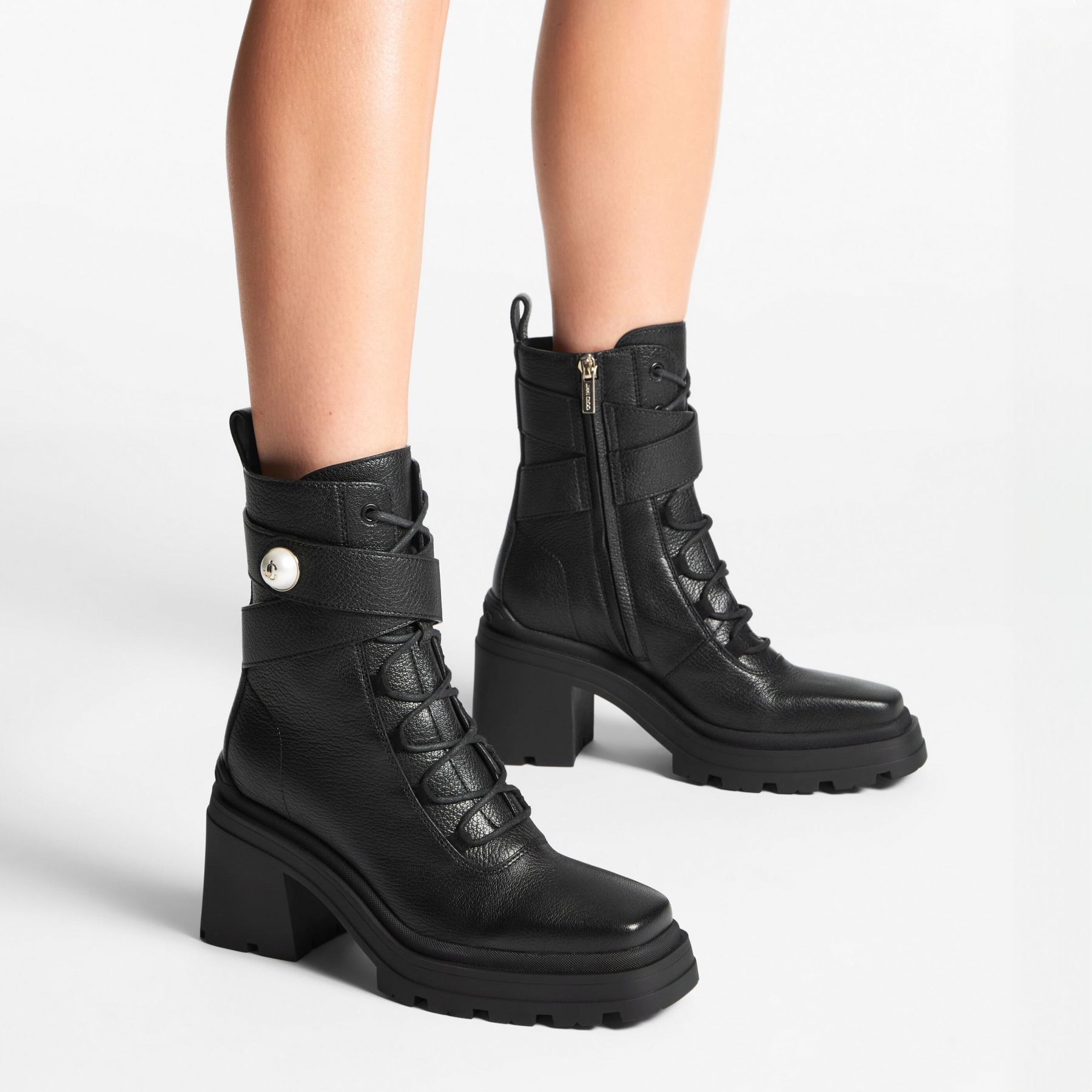 Noemi 80
Black Leather Ankle Boots - 2