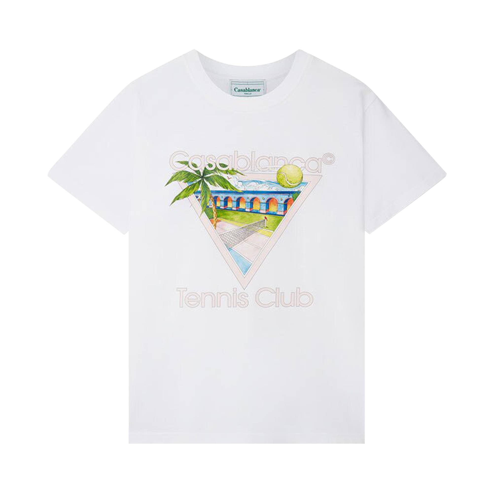 Casablanca Tennis Club Icon T-Shirt 'White' - 1