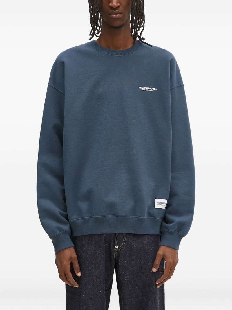 crew neck logo sweatshirt 1
