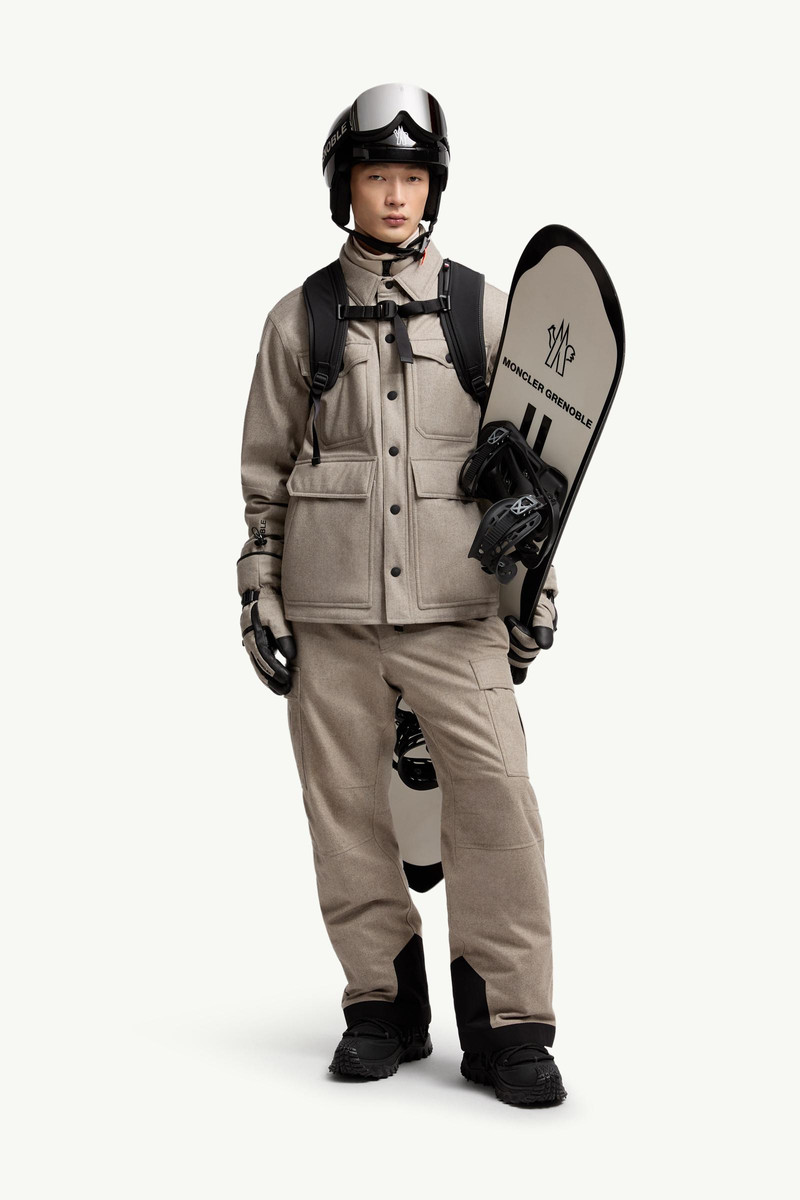 Moncler Grenoble Antuco Wool Down Shirt Jacket outlook