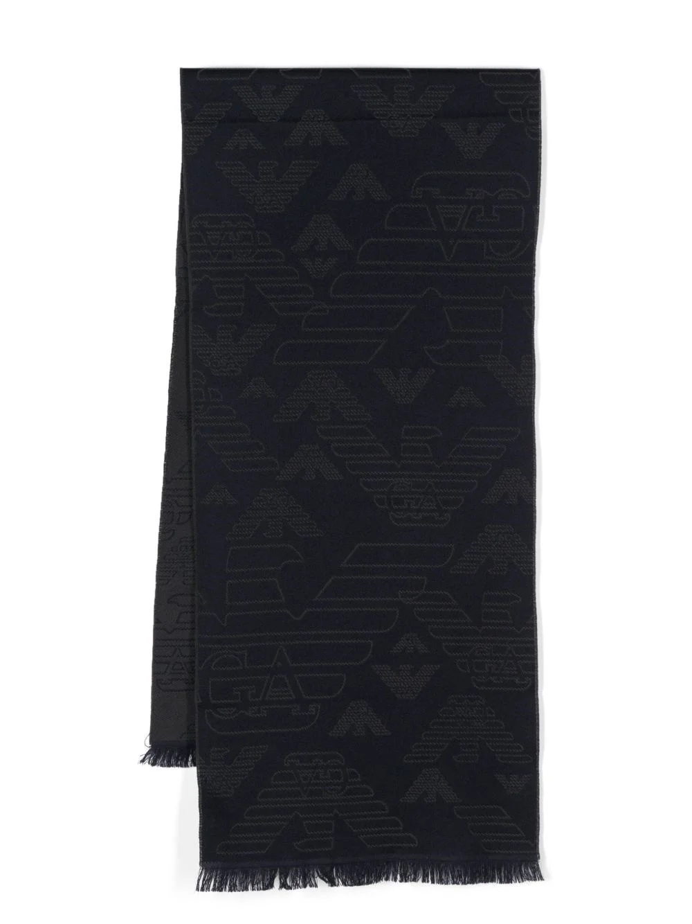 Allover logo wool scarf - 1