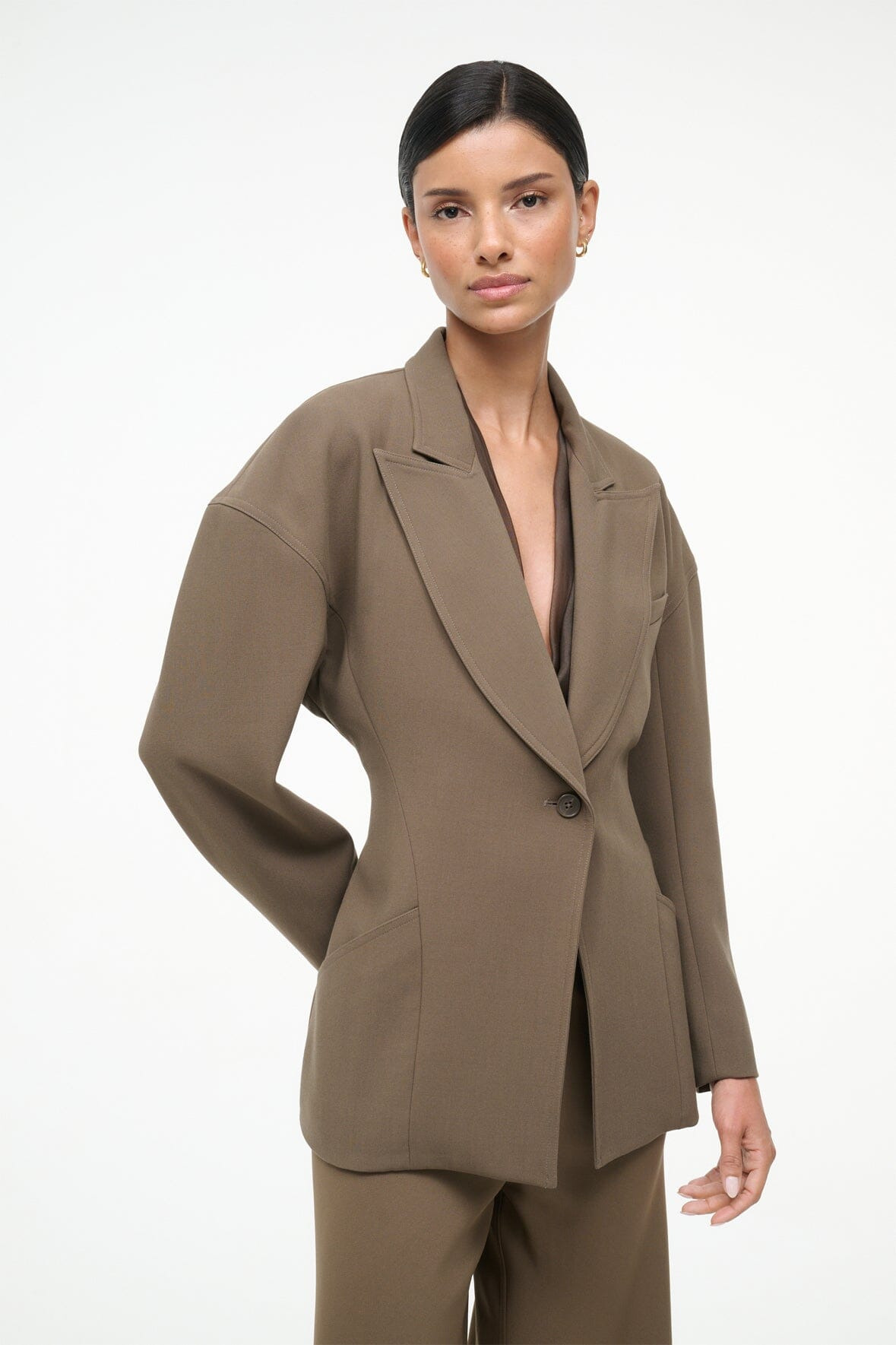 STAUD COLE BLAZER TRUFFLE - 6