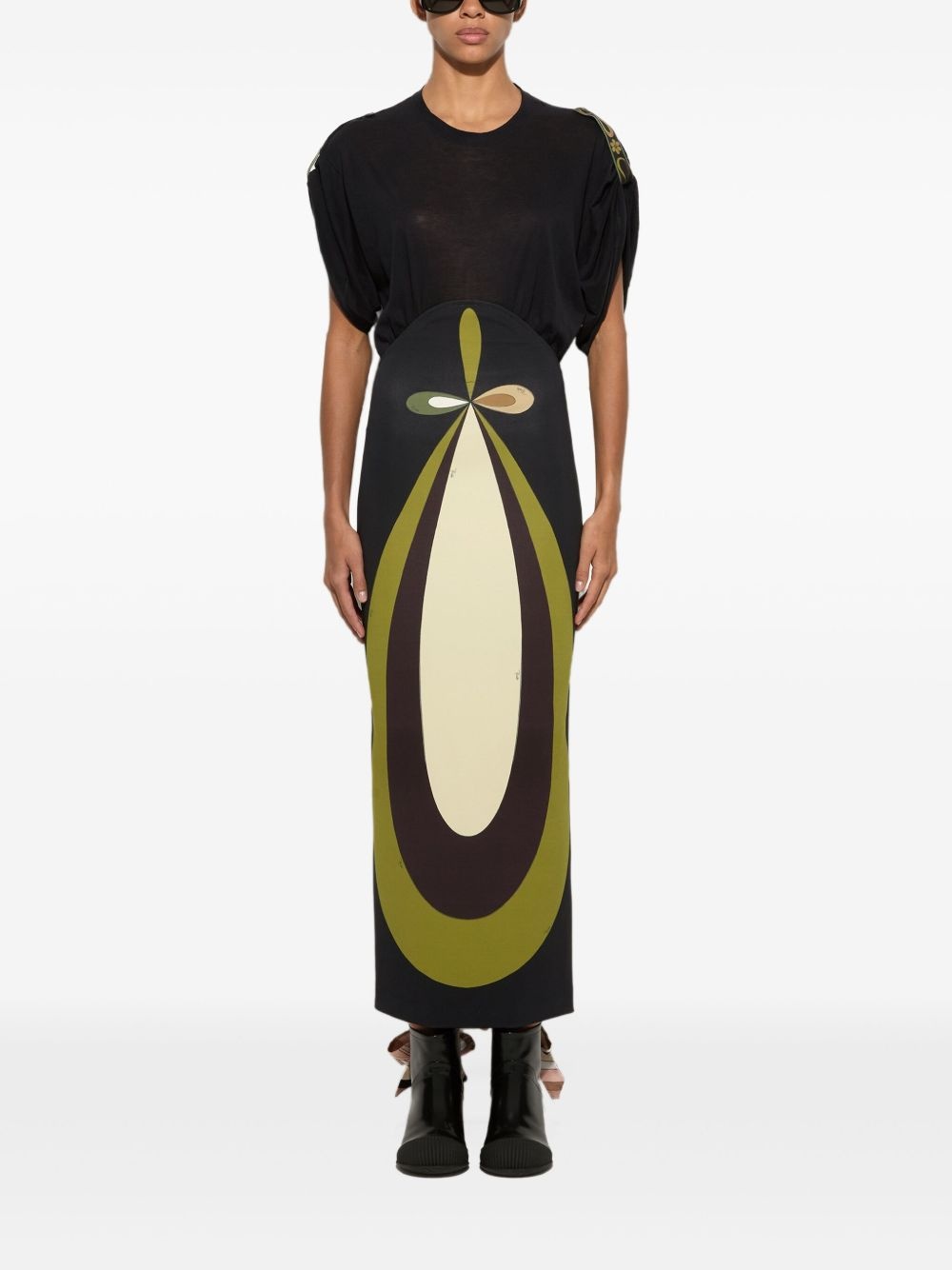 graphic-print maxi dress - 2