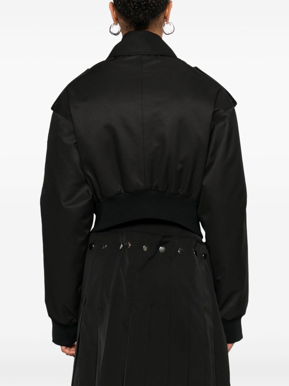 zip-detailed bomber jacket - 4