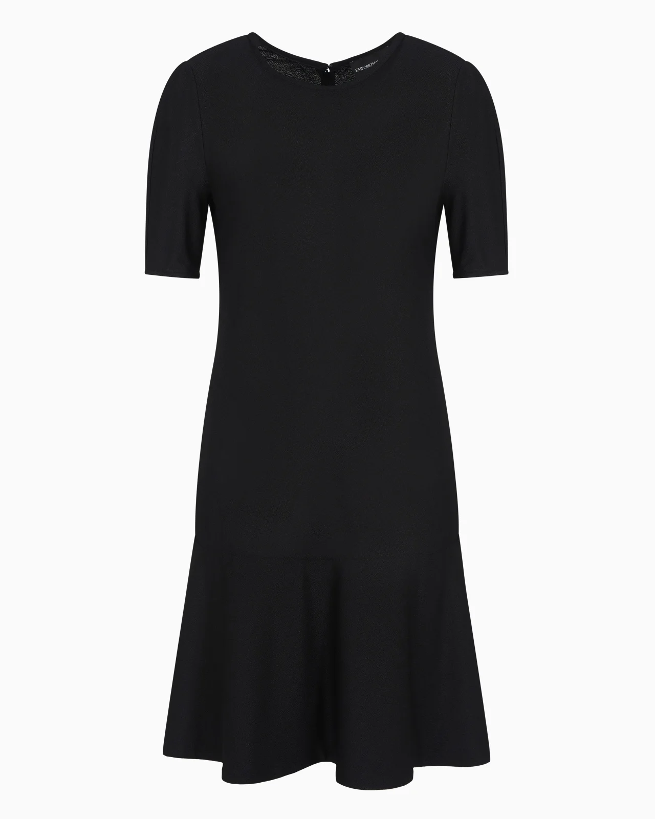 VISCOSE CRÊPE JERSEY DRESS WITH FRILL - 1