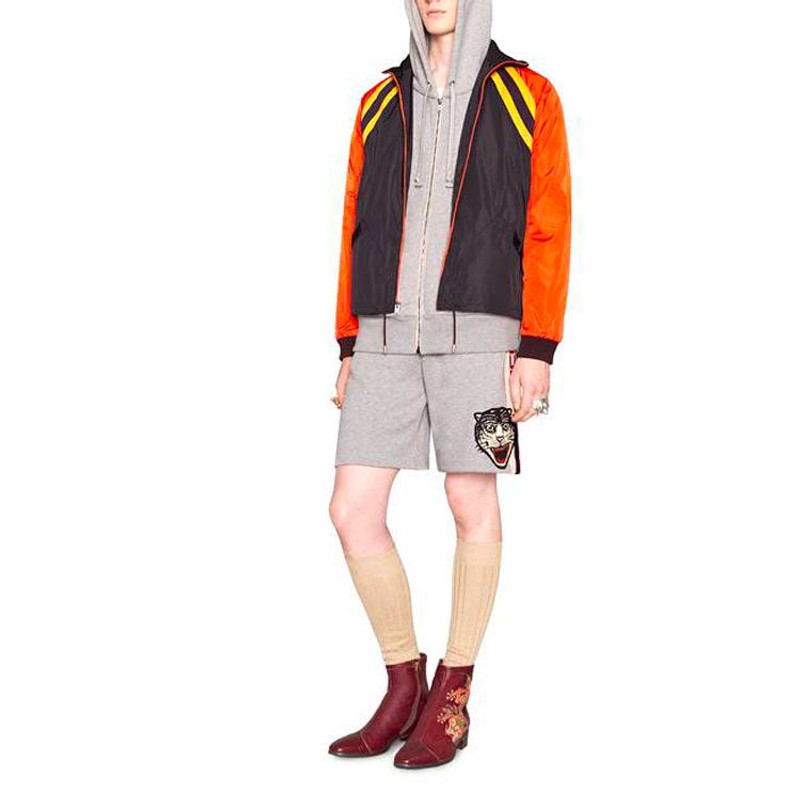 GUCCI Gucci Stripe Webbing Zipper autumn Unisex Gray 497250X9I971295 outlook