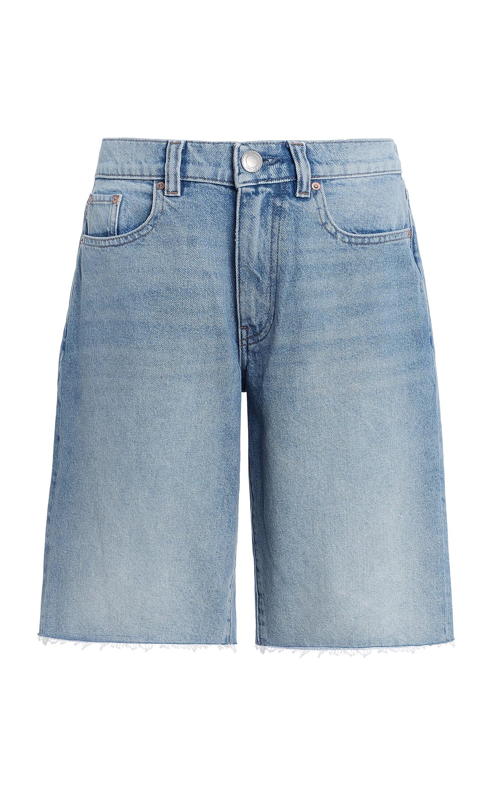 Abby Relaxed Low-Rise Denim Shorts - 1