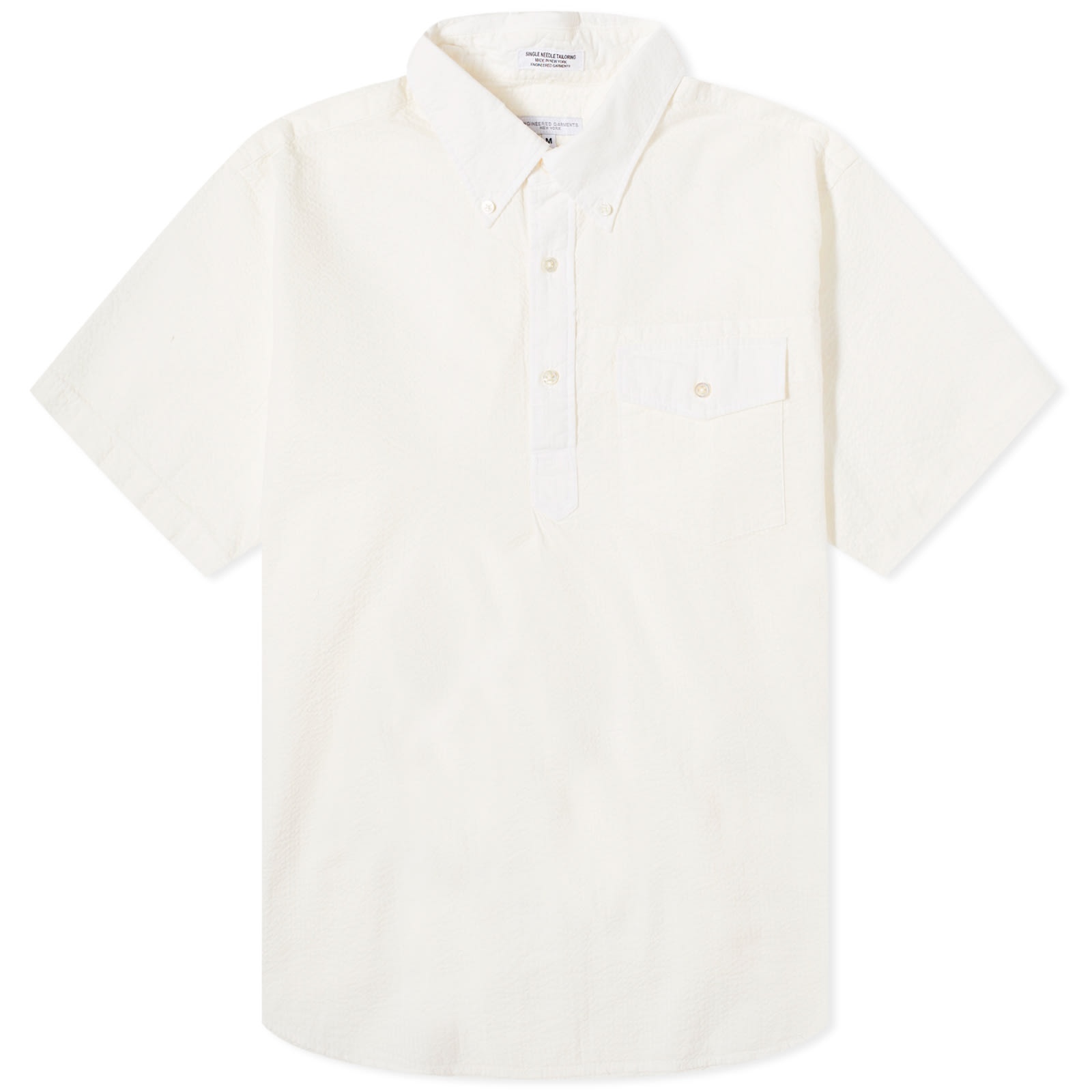 Engineered Garments Popover Button Down Short Sleeve Shirt - 1