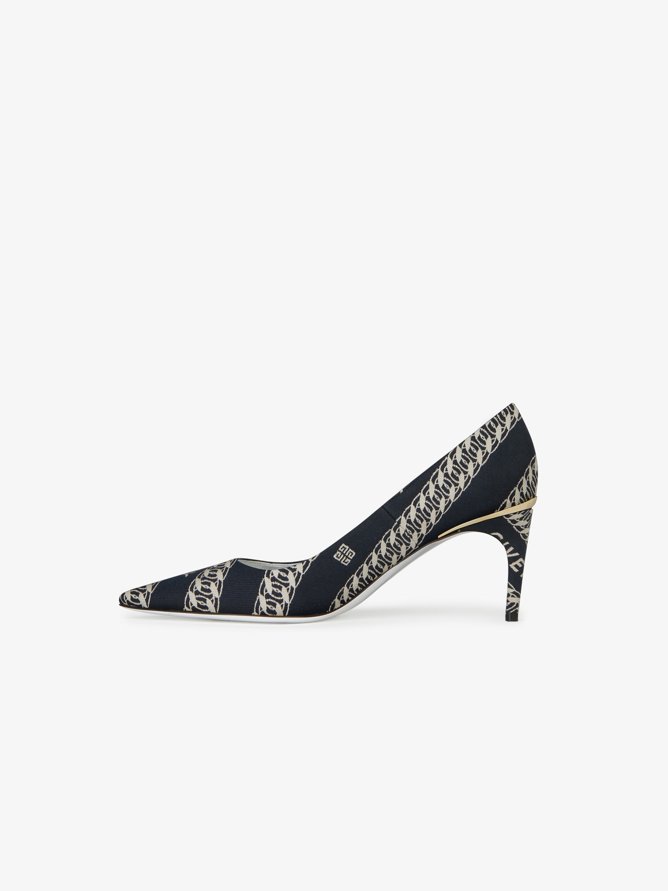 GIVENCHY Chain M-pumps in canvas - 4