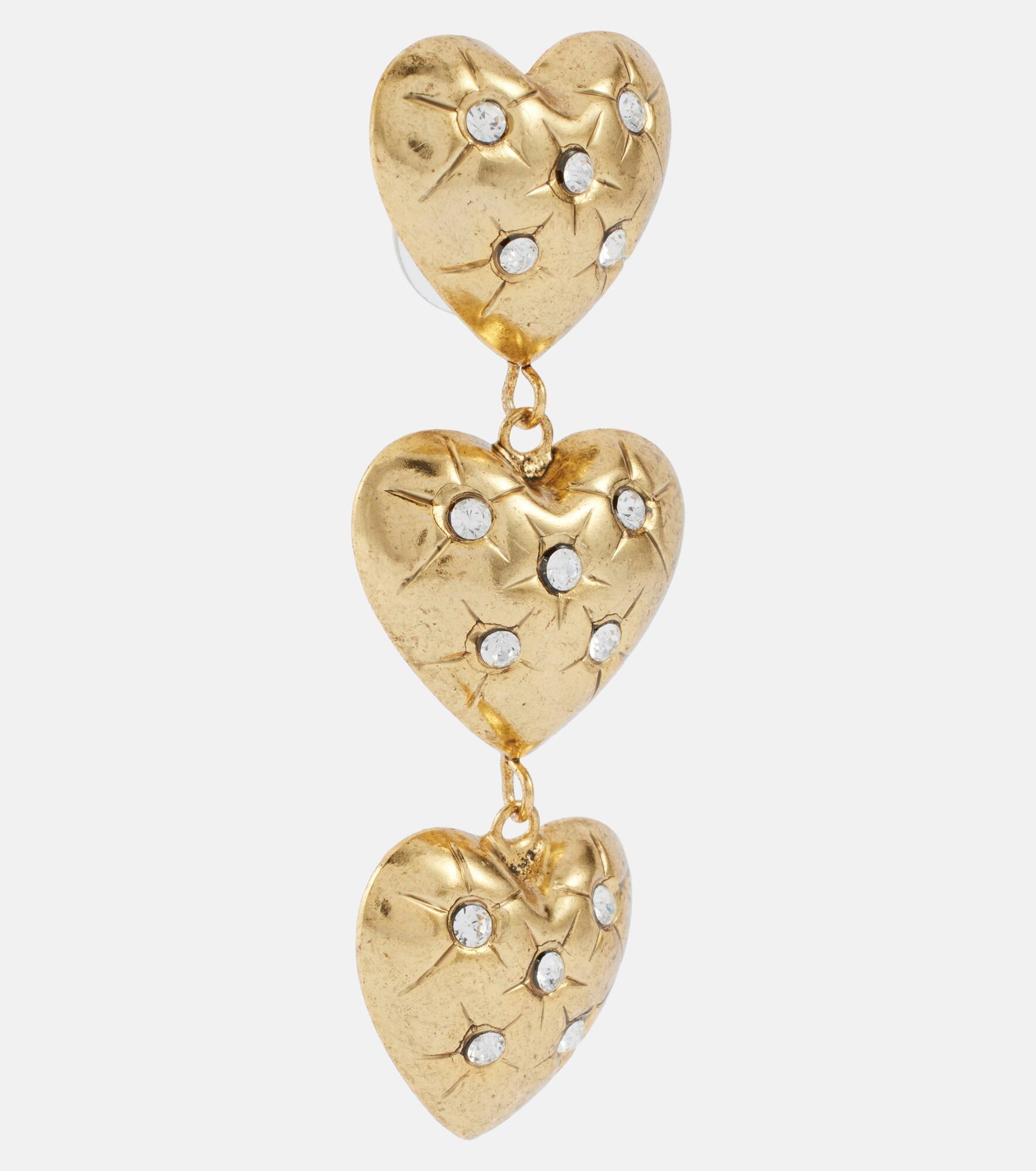 Harlow crystal-embellished drop earrings - 2