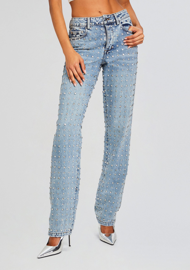 VERO EMBELLISHED DENIM PANT 1