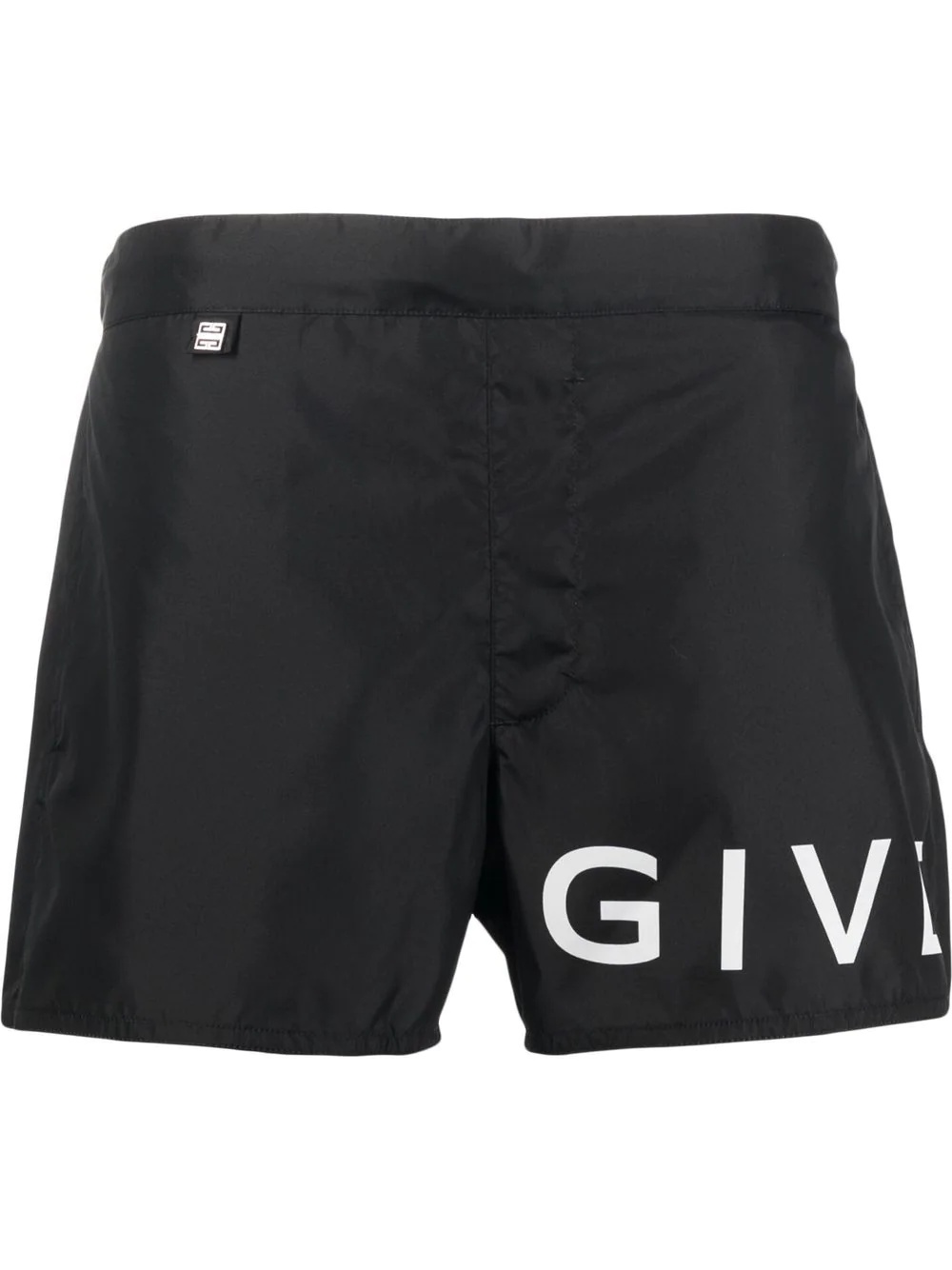 logo-print swim shorts - 1