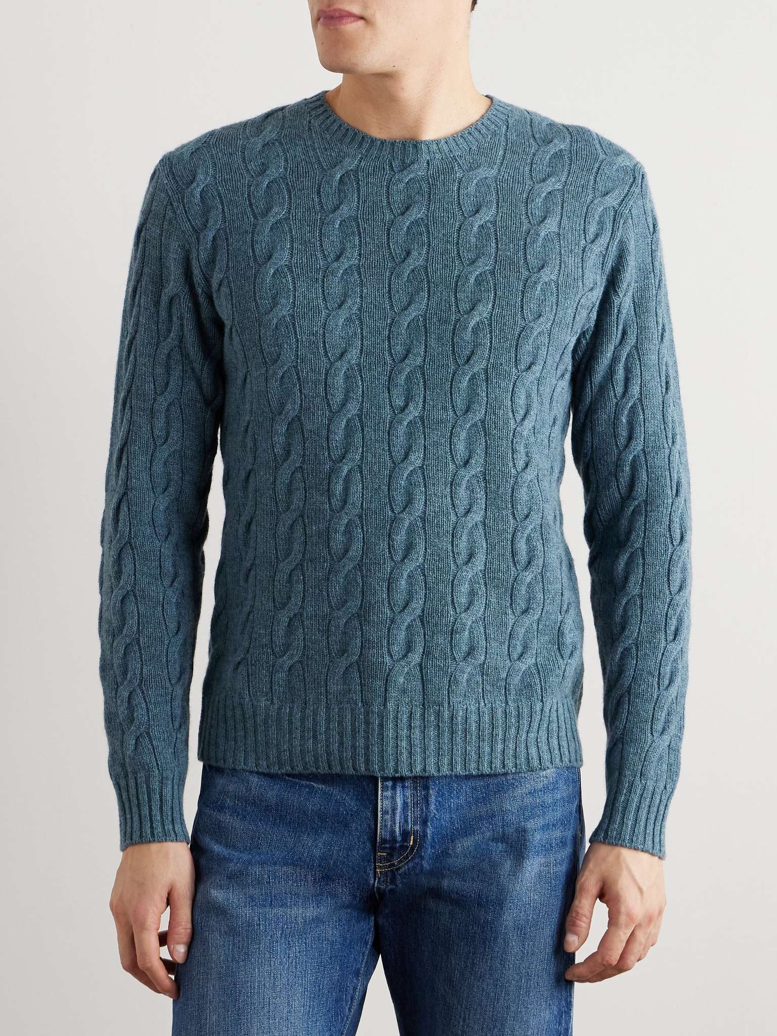 Cable-Knit Cashmere Sweater - 3