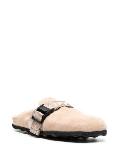 Off-White buckled round-toe mules outlook