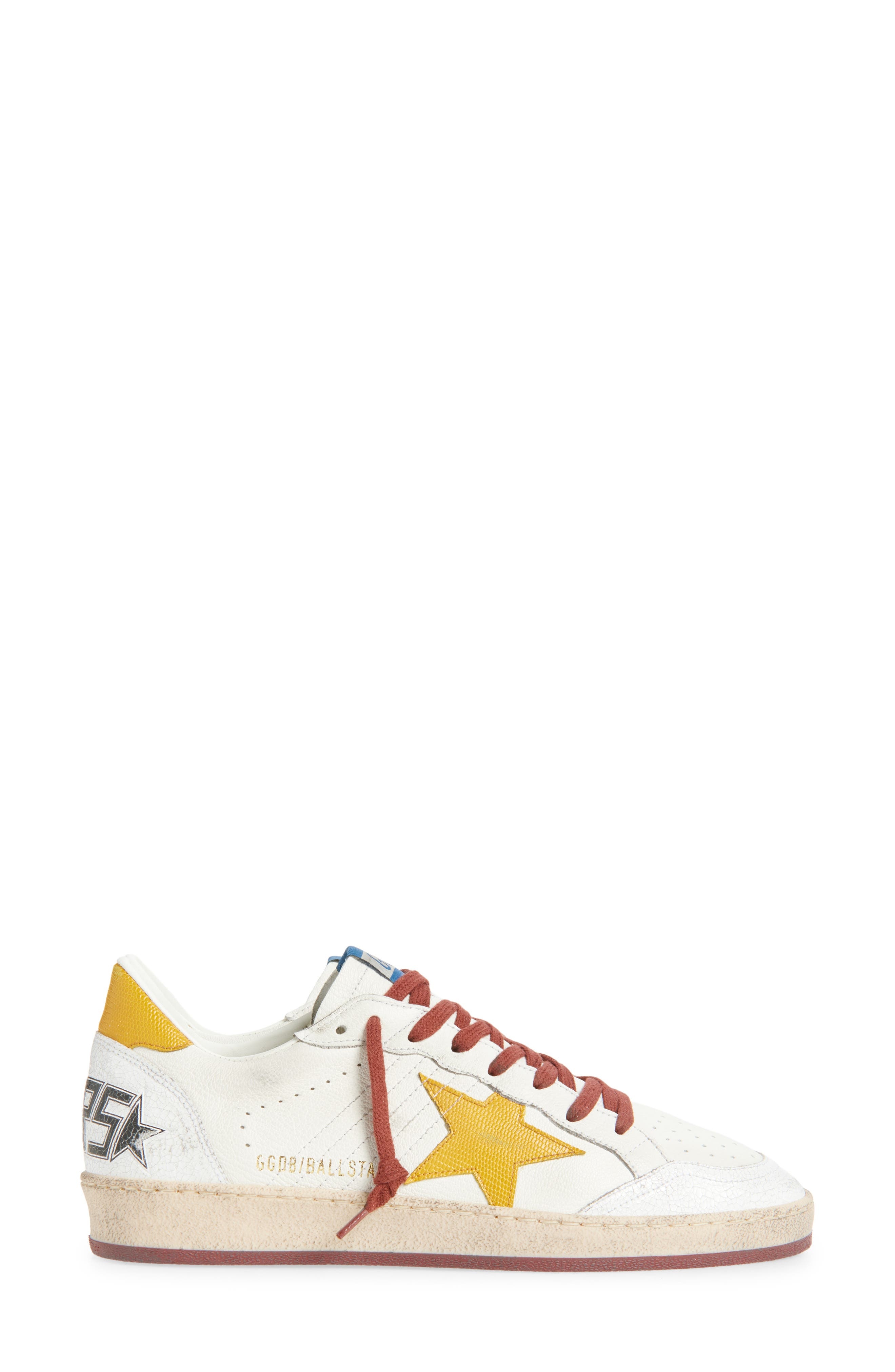 Golden Goose Ball Star Sneaker in White/Yellow at Nordstrom - 3
