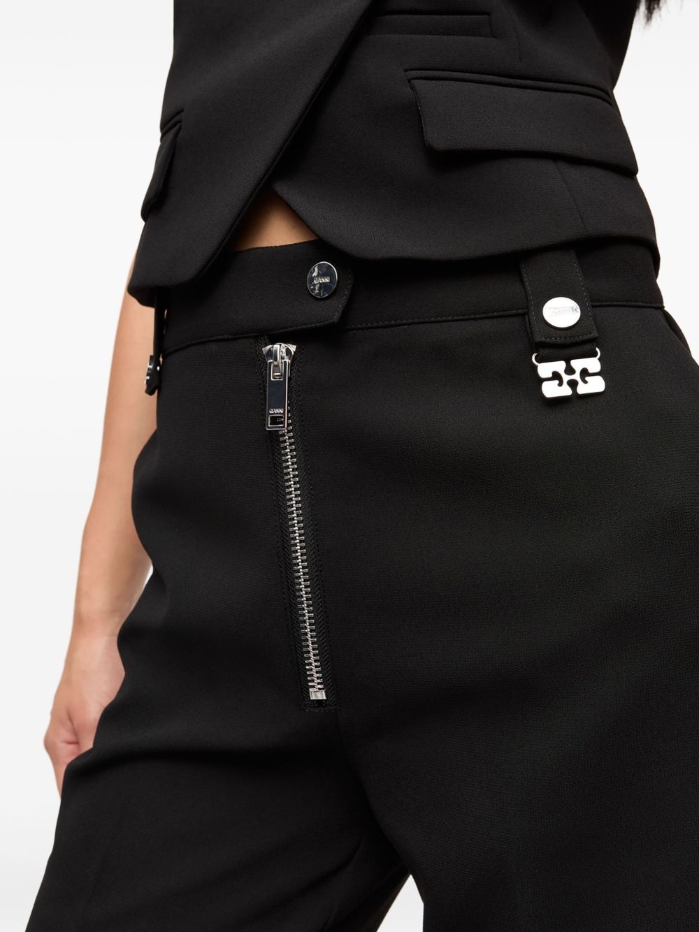 straight-leg trousers - 6