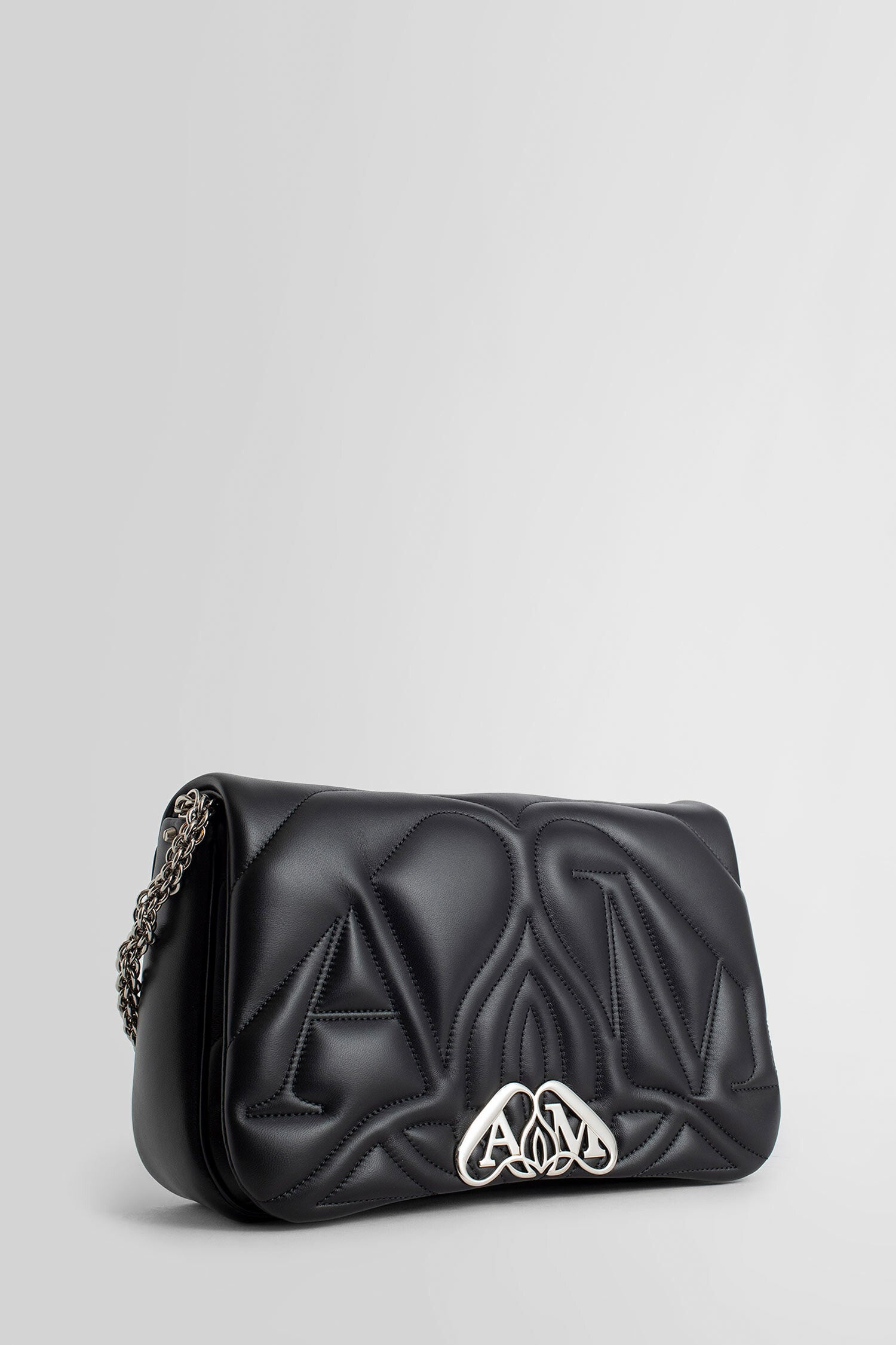 ALEXANDER MCQUEEN WOMAN BLACK SHOULDER BAGS - 2