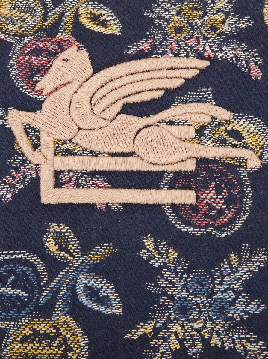 MEDIUM JACQUARD POUCH WITH MULTI-COLOURED APPLES - 6
