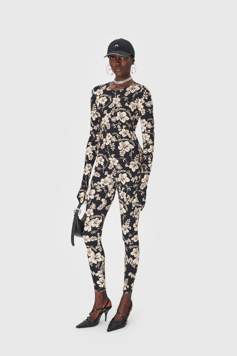 Marine Serre Regenerated Hawaiian Jersey Catsuit outlook