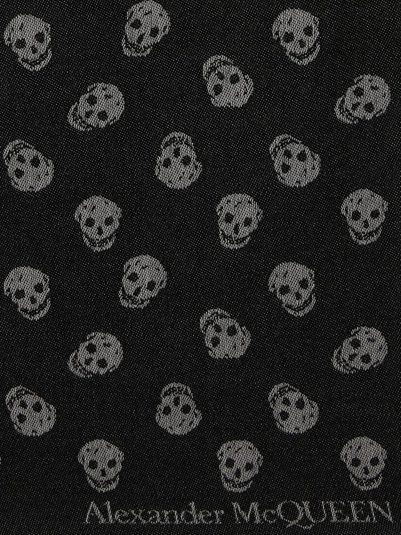 Men's Reversible Skull Scarf in Black 4