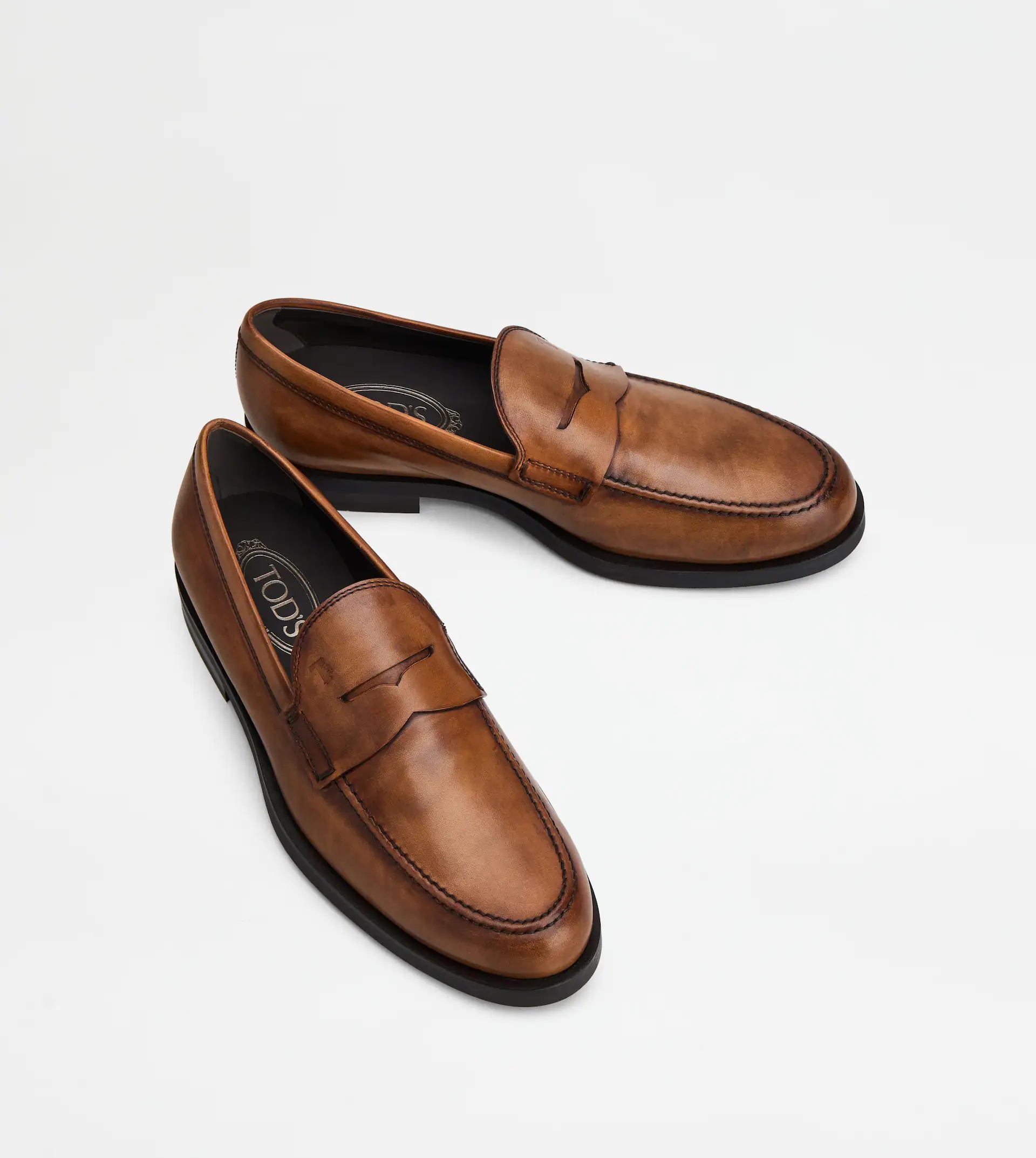 LEATHER LOAFERS - BROWN - 3