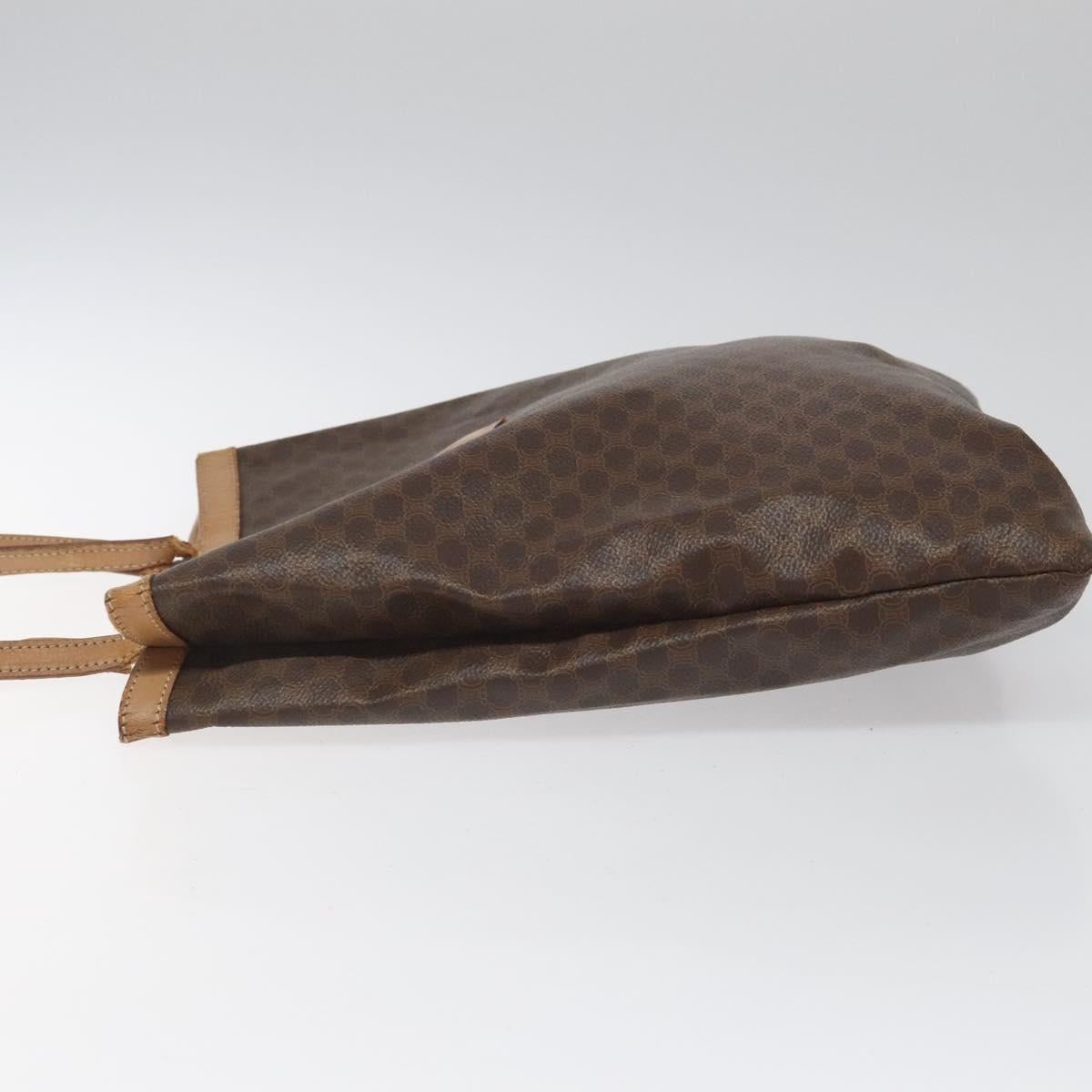 CELINE Macadam Canvas Tote Bag Pvc Brown - 5