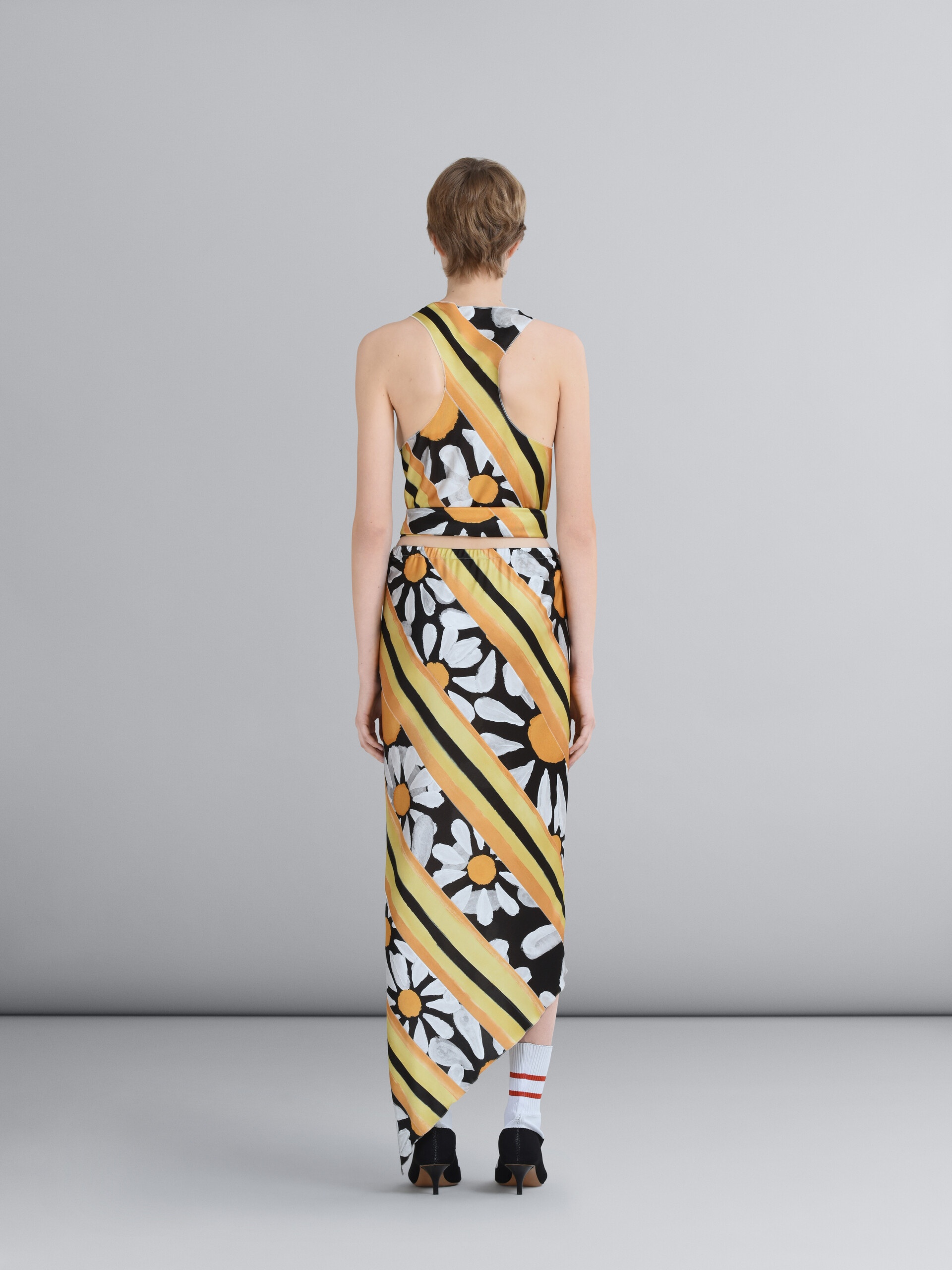 EUPHORIA PRINT VISCOSE JERSEY PENCIL SKIRT - 3