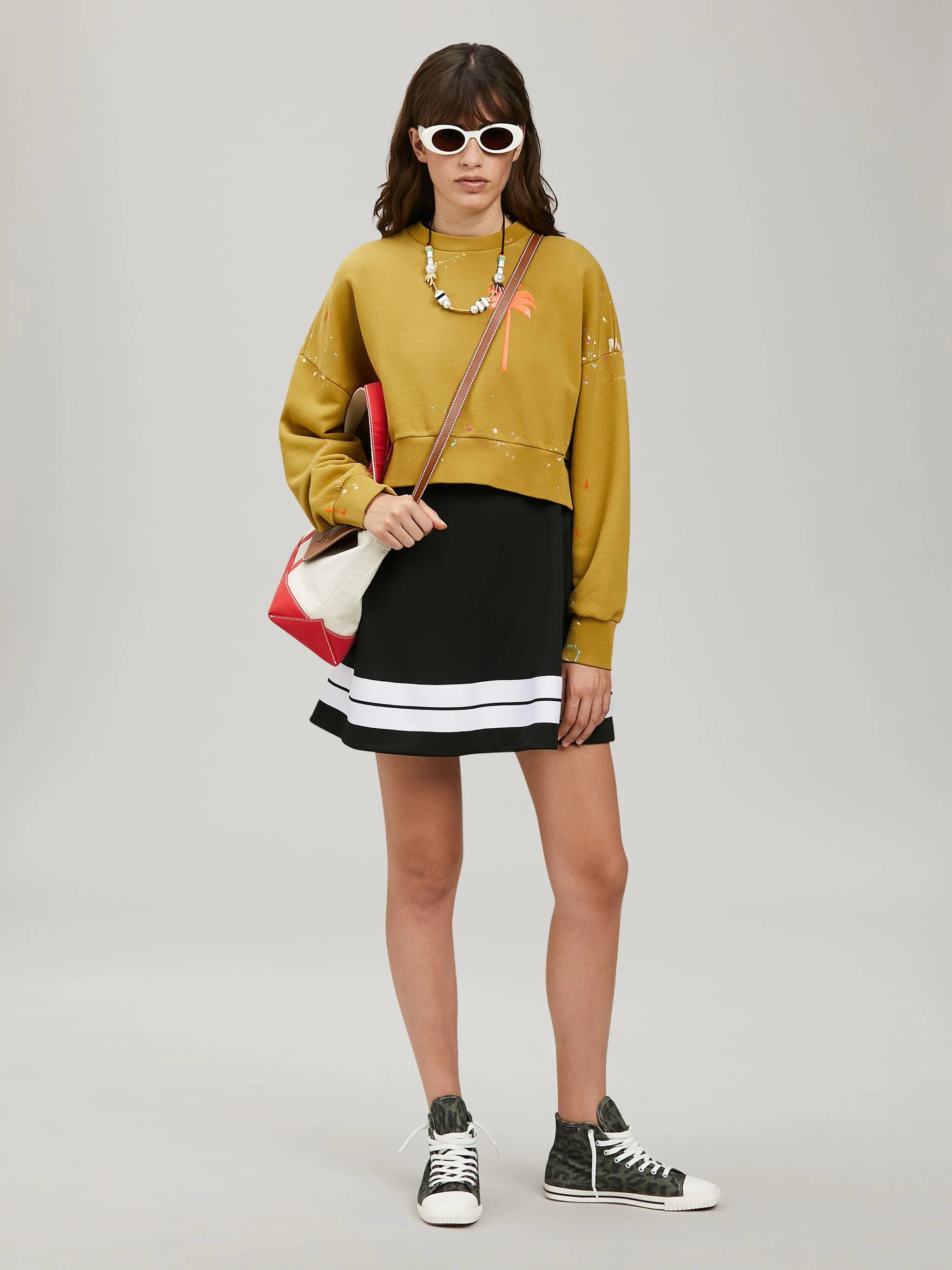 PAINTED CROPPED SWEATSHIRT - 2