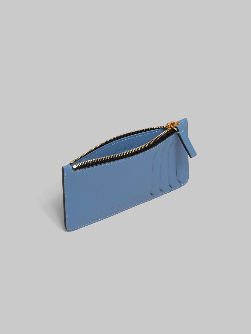 GREY LEATHER CARD CASE 2