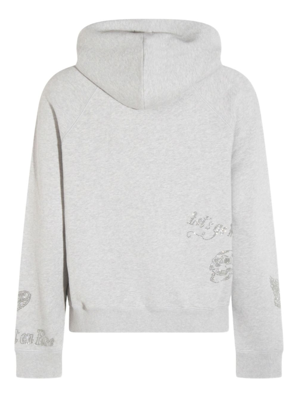 crystal-embellished hoodie - 3