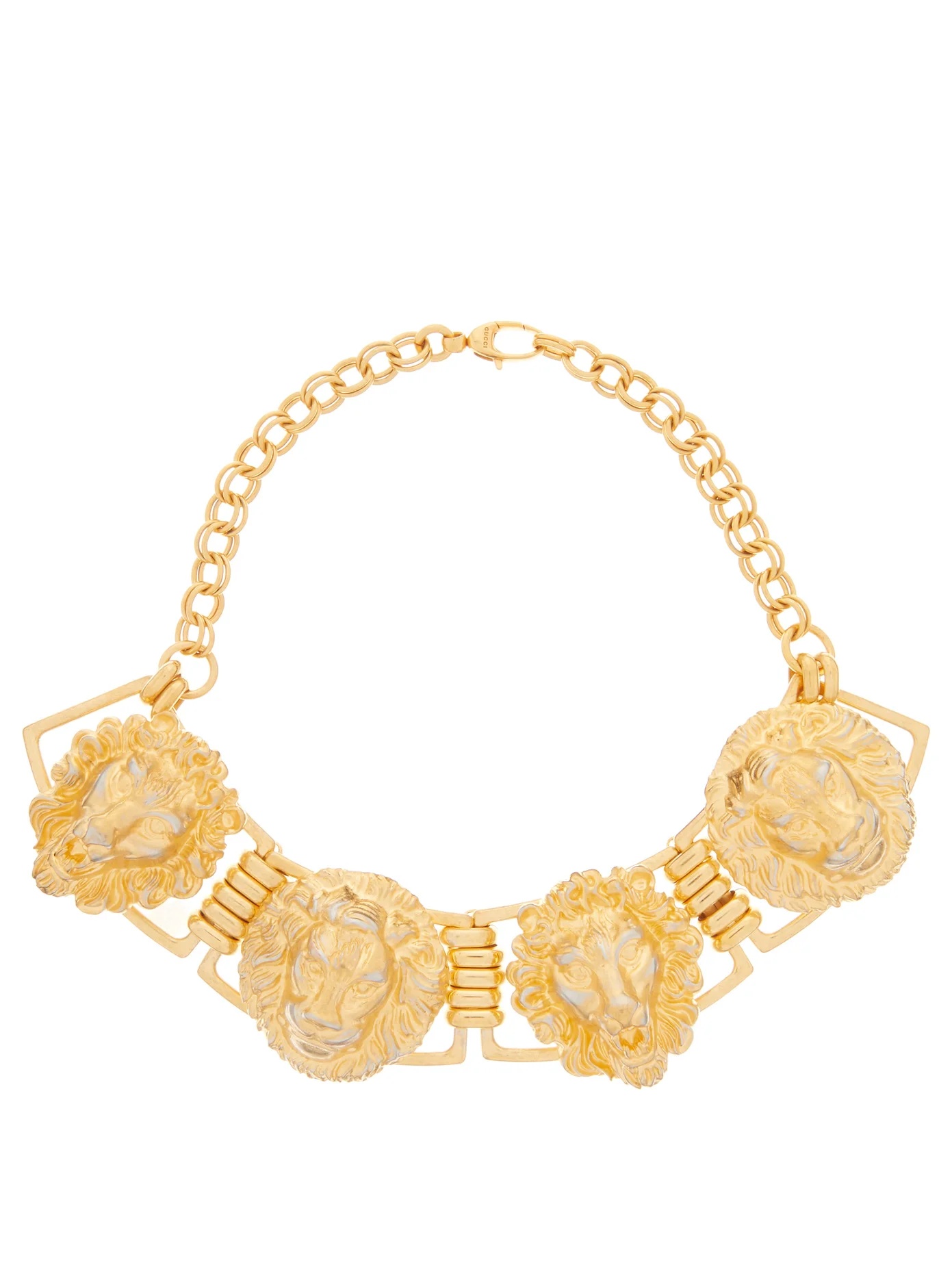 Lion-head choker necklace - 1