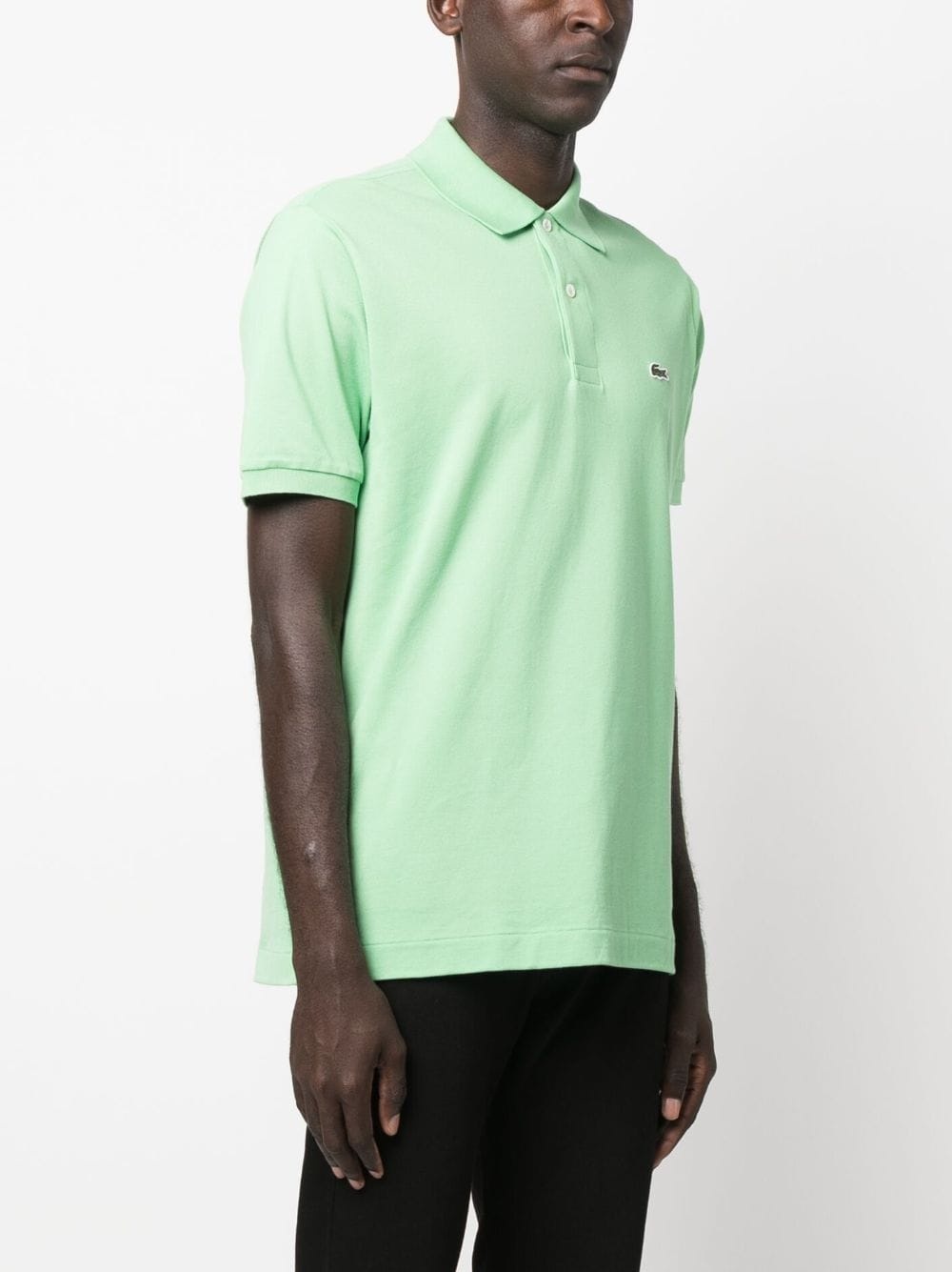 logo-patch cotton polo shirt - 3