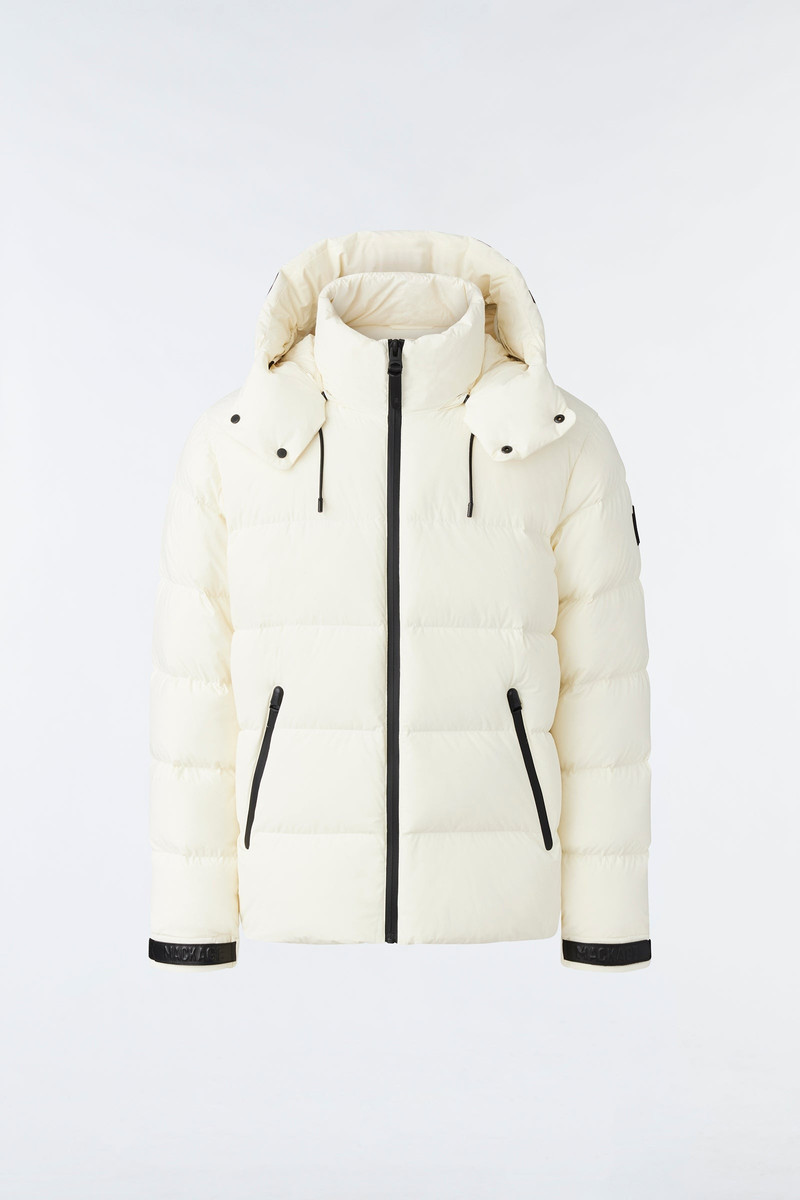 SAMUEL Stretch light down jacket with hood 1