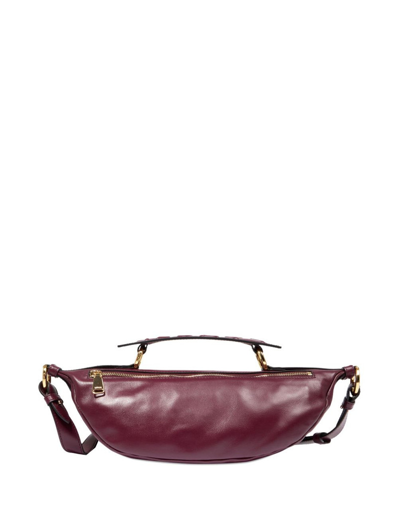 LANCEL Origami curved leather crossbody bag outlook