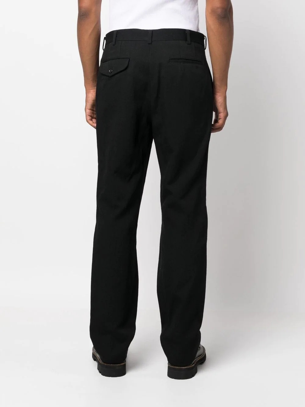 mid-rise straight-leg trousers - 4