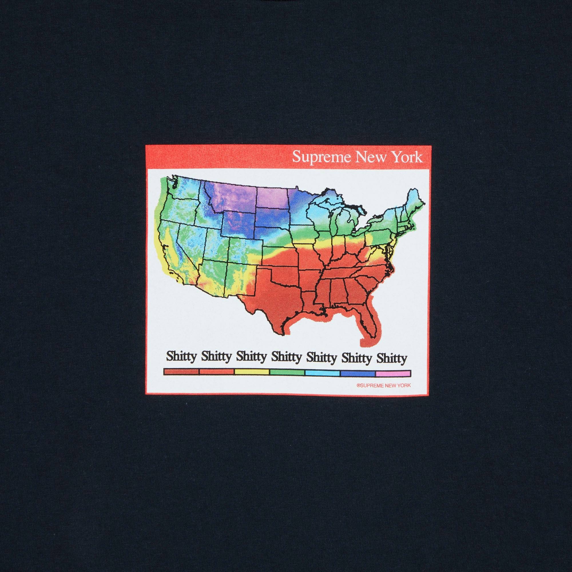 Supreme Weather Tee 'Navy' - 2